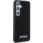 Karl Lagerfeld blizgus dėklas Samsung Galaxy S24+ – juodas