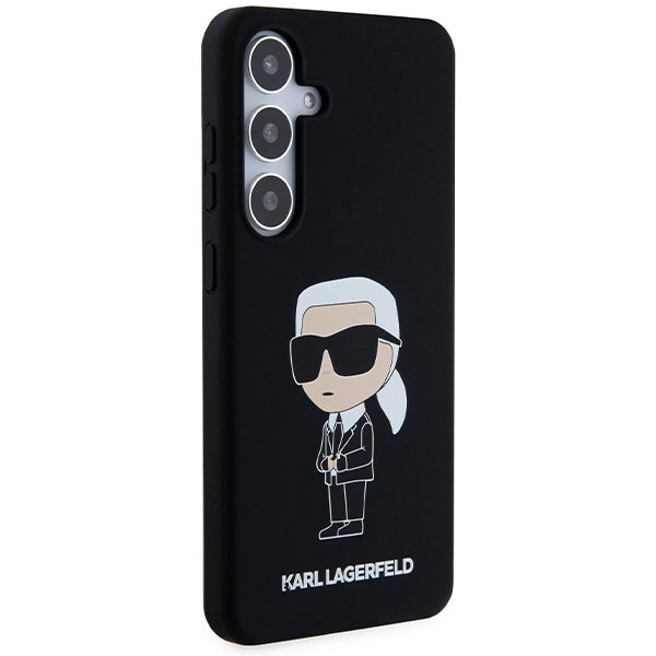 Karl Lagerfeld silikoninis dėklas Samsung Galaxy S24+ – juodas