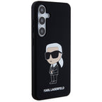Karl Lagerfeld silikoninis dėklas Samsung Galaxy S24+ – juodas
