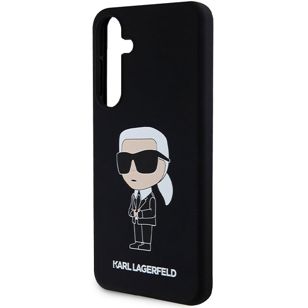 Karl Lagerfeld silikoninis dėklas Samsung Galaxy S24+ – juodas
