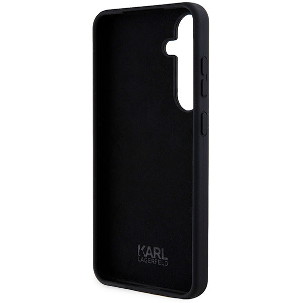 Karl Lagerfeld silikoninis dėklas Samsung Galaxy S24+ – juodas