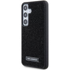 Karl Lagerfeld blizgus dėklas Samsung Galaxy S24 – juodas