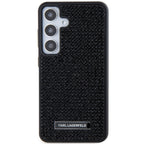Karl Lagerfeld blizgus dėklas Samsung Galaxy S24 – juodas