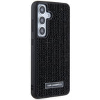 Karl Lagerfeld blizgus dėklas Samsung Galaxy S24 – juodas
