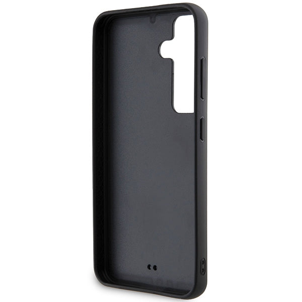 Karl Lagerfeld blizgus dėklas Samsung Galaxy S24 – juodas