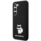 Karl Lagerfeld silikoninis dėklas Galaxy S24 – juodas