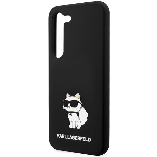 Karl Lagerfeld silikoninis dėklas Galaxy S24 – juodas
