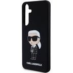 Karl Lagerfeld silikoninis dėklas Galaxy S24 – juodas