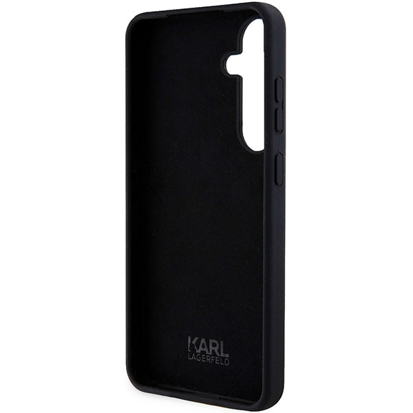 Karl Lagerfeld silikoninis dėklas Galaxy S24 – juodas