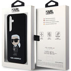 Karl Lagerfeld silikoninis dėklas Galaxy S24 – juodas
