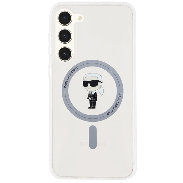 Karl Lagerfeld MagSafe dėklas Samsung Galaxy S23+ – skaidrus