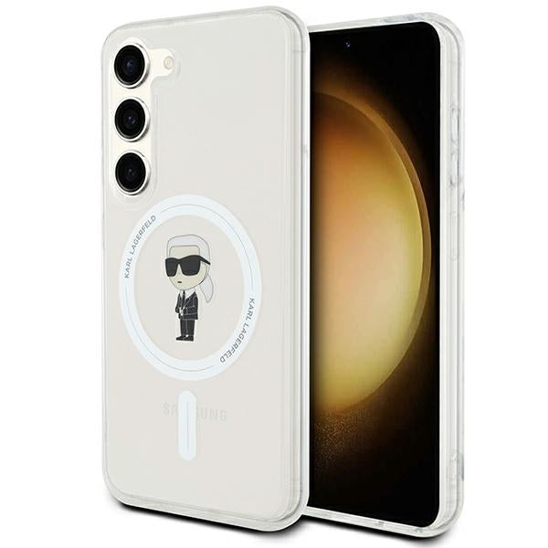 Karl Lagerfeld MagSafe dėklas Galaxy S23 – skaidrus -- Samsung Galaxy S23