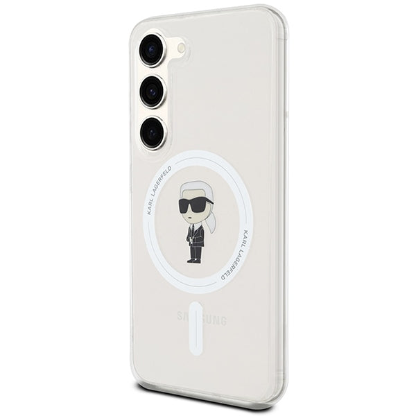 Karl Lagerfeld MagSafe dėklas Galaxy S23 – skaidrus -- Samsung Galaxy S23