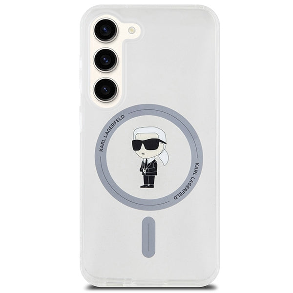 Karl Lagerfeld MagSafe dėklas Galaxy S23 – skaidrus -- Samsung Galaxy S23