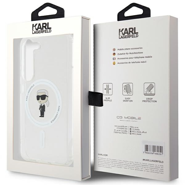 Karl Lagerfeld MagSafe dėklas Galaxy S23 – skaidrus -- Samsung Galaxy S23