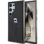 Karl Lagerfeld MagSafe dėklas Samsung Galaxy S24 Ultra – juodas