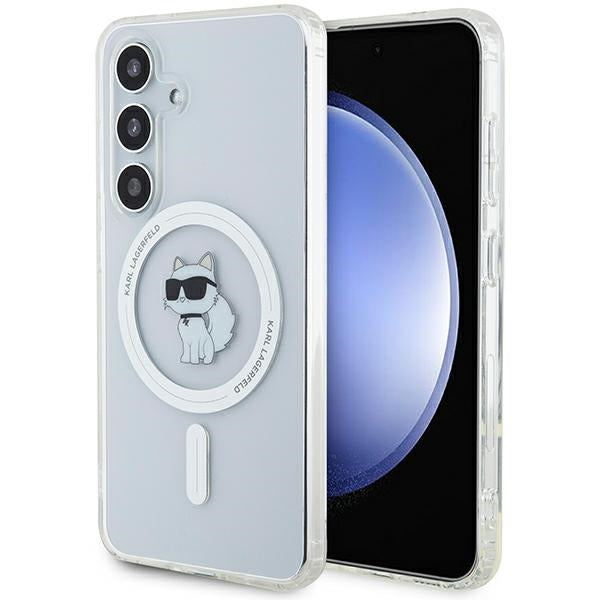 Karl Lagerfeld MagSafe dėklas Galaxy S24 – skaidrus