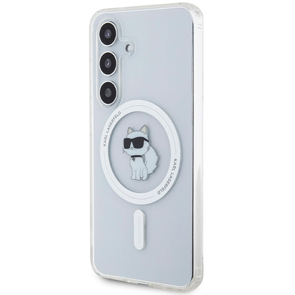 Karl Lagerfeld MagSafe dėklas Galaxy S24 – skaidrus
