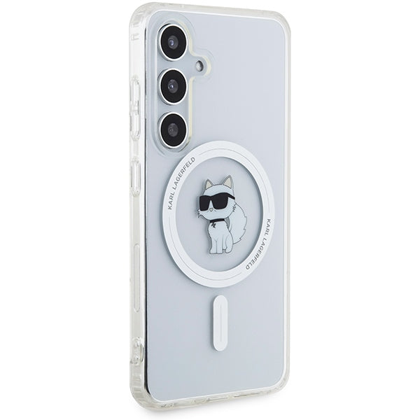 Karl Lagerfeld MagSafe dėklas Galaxy S24 – skaidrus