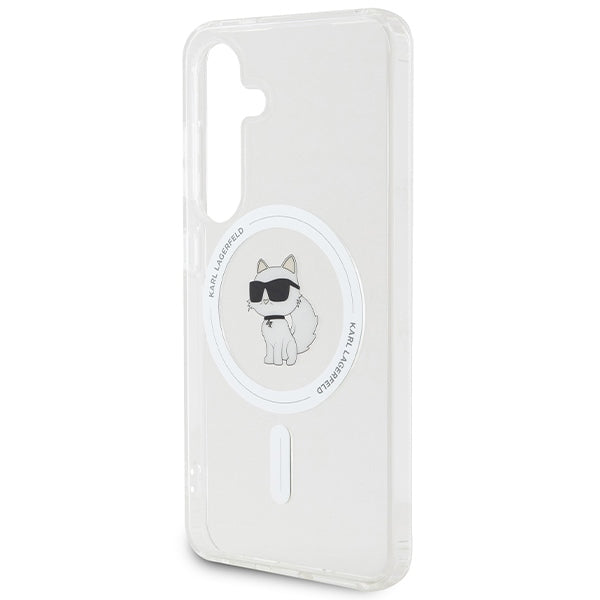 Karl Lagerfeld MagSafe dėklas Galaxy S24 – skaidrus