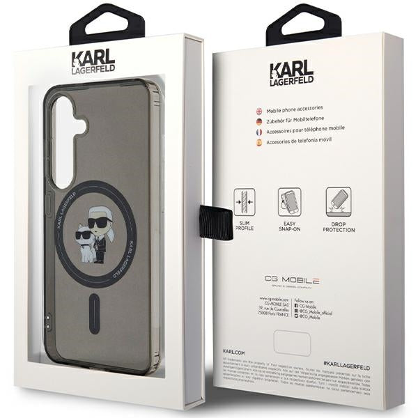 Karl Lagerfeld MagSafe dėklas Galaxy S24 – juodas