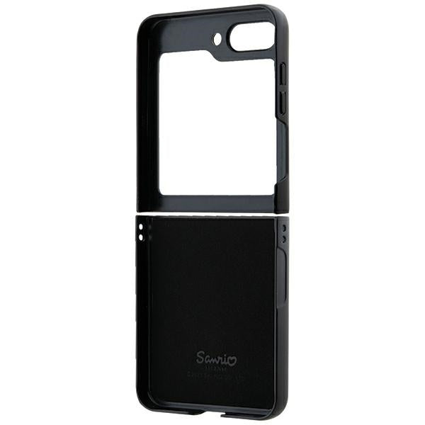 Hello Kitty Metal Logo dėklas Galaxy Z Flip5 – juodas -- Samsung Galaxy Z Flip 5