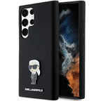 Karl Lagerfeld silikoninis dėklas Galaxy S23 Ultra – juodas