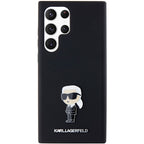 Karl Lagerfeld silikoninis dėklas Galaxy S23 Ultra – juodas