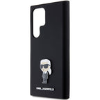 Karl Lagerfeld silikoninis dėklas Galaxy S23 Ultra – juodas