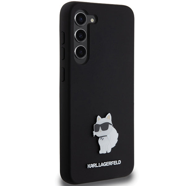 Karl Lagerfeld silikoninis dėklas Galaxy S23+ – juodas