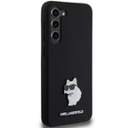 Karl Lagerfeld silikoninis dėklas Galaxy S23+ – juodas