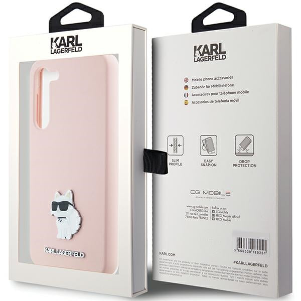 Karl Lagerfeld dėklas Samsung Galaxy S23+ – rožinis