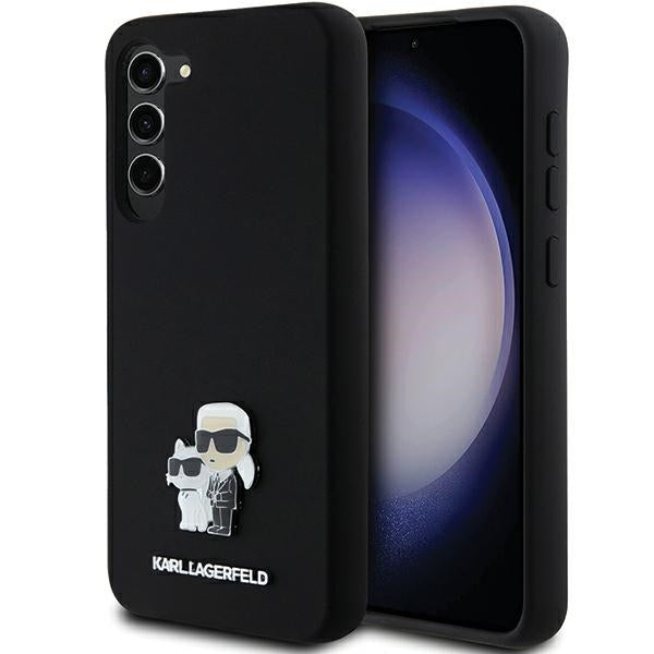 Karl Lagerfeld silikoninis dėklas Samsung Galaxy S23+ – juodas