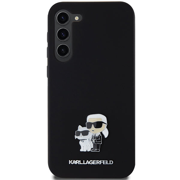 Karl Lagerfeld silikoninis dėklas Samsung Galaxy S23+ – juodas
