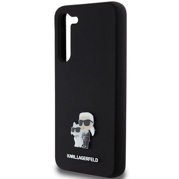 Karl Lagerfeld silikoninis dėklas Samsung Galaxy S23+ – juodas