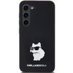 Karl Lagerfeld silikoninis dėklas Galaxy S23 – juodas