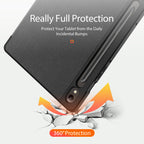 Dux Ducis Domo atverčiamas ir išmanusis miego dėklas, skirtas Samsung Galaxy Tab S9 - juodas