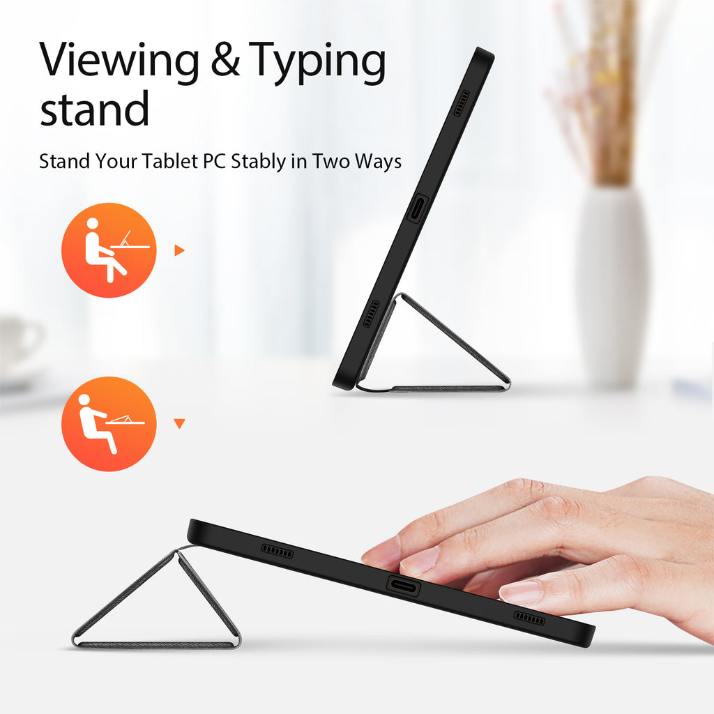 Dux Ducis Domo atverčiamas ir išmanusis miego dėklas, skirtas Samsung Galaxy Tab S9 - juodas