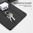 Dux Ducis Domo atverčiamas ir išmanusis miego dėklas, skirtas Samsung Galaxy Tab S9 - juodas