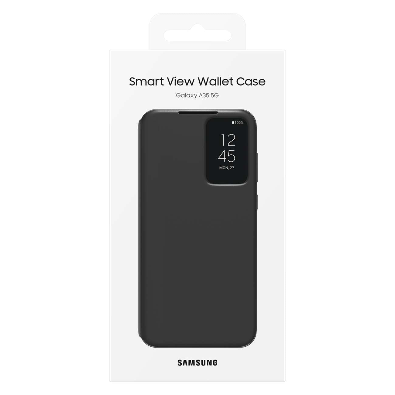 Samsung Smart View Wallet dėklas Galaxy A35 – juodas