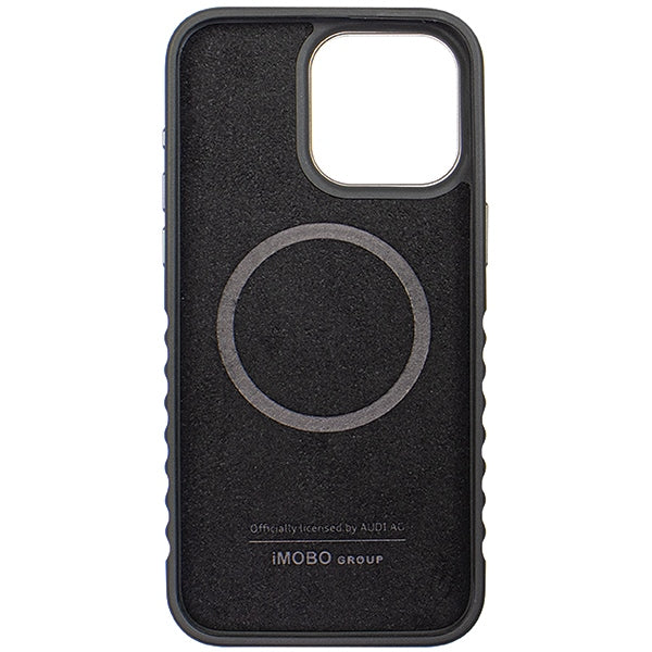 Audi odinis MagSafe dėklas iPhone 14 Pro – juodas/raudonas