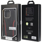Audi odinis MagSafe dėklas iPhone 14 Pro – juodas/raudonas