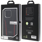 Audi odinis MagSafe dėklas iPhone 15 Pro – juodai raudonas