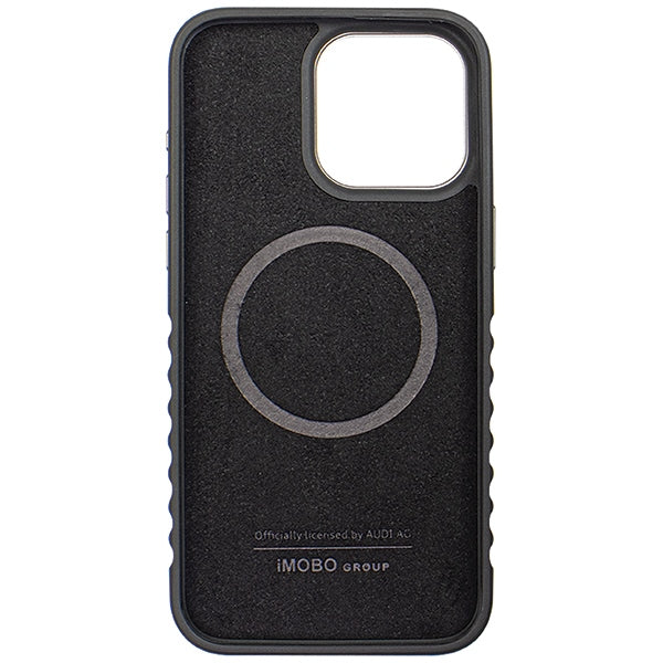 Audi odinis MagSafe dėklas iPhone 15 Pro – juodai raudonas
