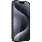 Audi odinis MagSafe dėklas iPhone 15 Pro Max – juodai raudonas