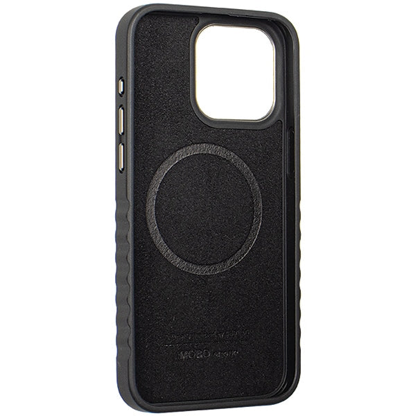 Audi odinis MagSafe dėklas iPhone 15 Pro Max – juodai raudonas