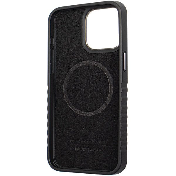 Audi odinis MagSafe dėklas iPhone 15 Pro Max – juodai raudonas