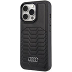 Audi MagSafe dėklas iPhone 13/13 Pro – juodas, eko oda