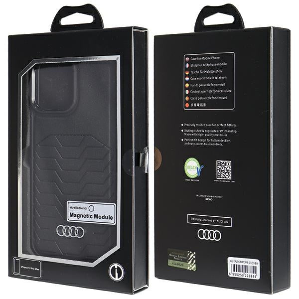 Audi MagSafe dėklas iPhone 13 Pro Max – juodas