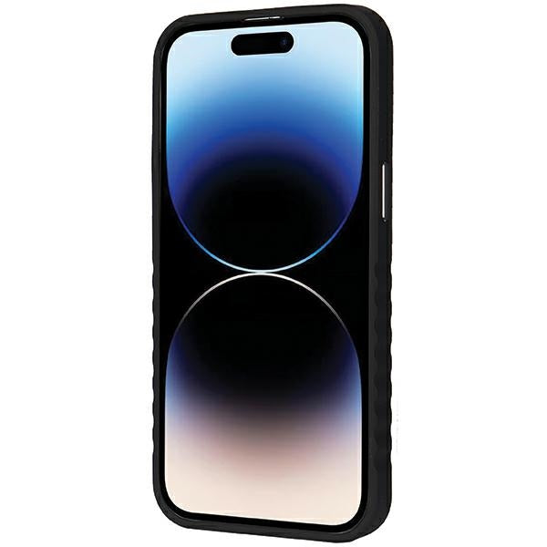 Audi MagSafe dėklas iPhone 14 Pro – juodas, eko oda